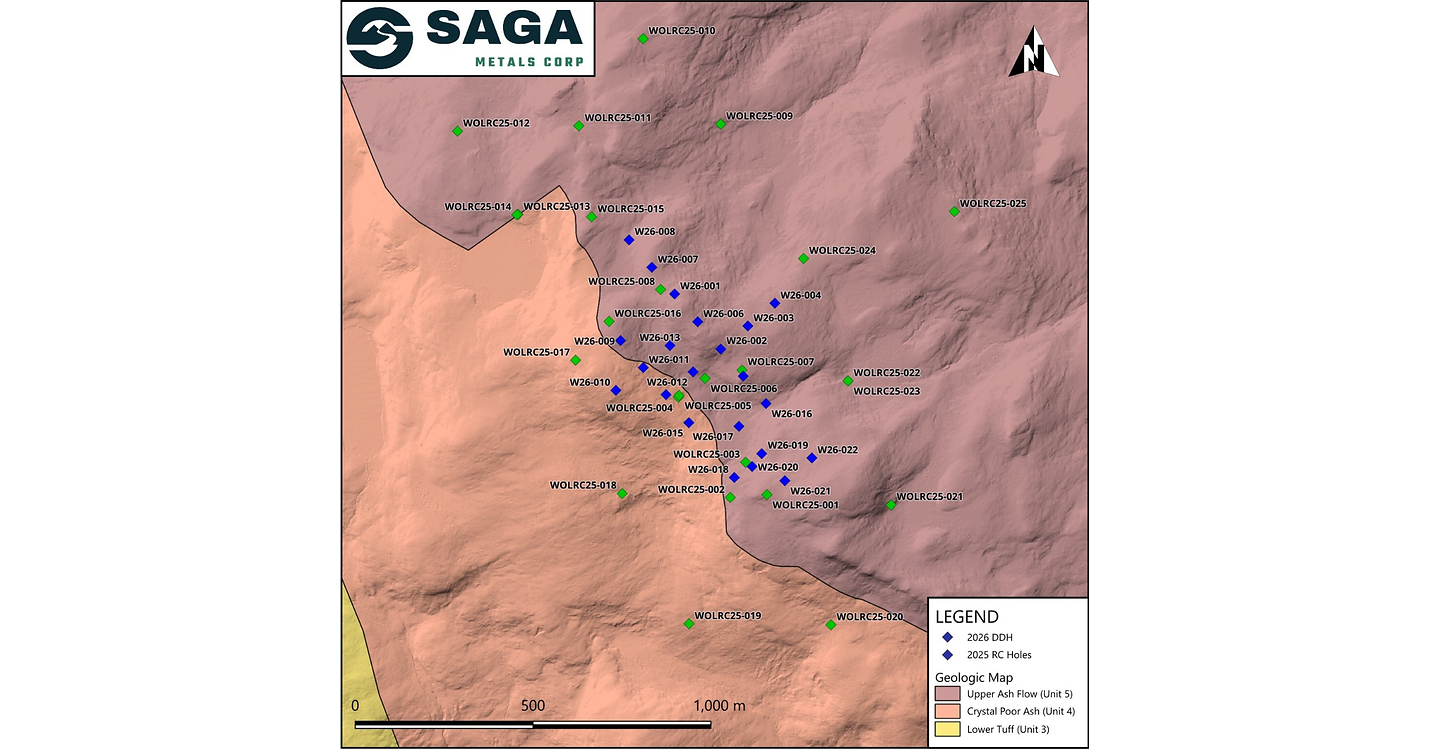 SAGA Metals Completes Diamond Drill Program at the Wolverine Rare Earth Project - All 22 Holes Totalling 3,241 Metres Intersect Prospective REE-Bearing Alteration