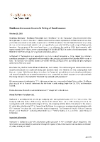ShaMaran Announces Successful Pricing of Bond Issuance