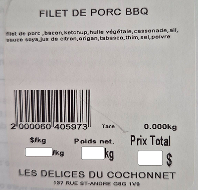 Filet de porc bbq