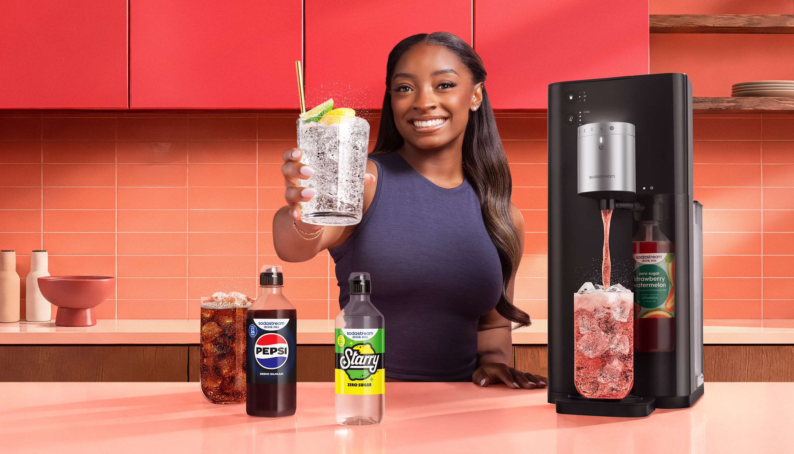 SIMONE BILES PARTNERS WITH SODASTREAM® TO INTRODUCE SODASTREAM FOUNTAIN™, A NEW AT-HOME BEVERAGE SYSTEM