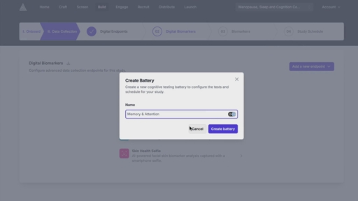 Incorporate AI-powered digital biomarkers on Alethios to measure cognitive health, skin health and body composition. Participants complete short at-home assessments powered by BrainHQ, Haut.ai and Prism Labs, giving you objective data without clinic visits.