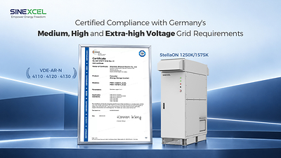 StellaON обеспечивает сертификацию TÜV SÜD для немецких сетей среднего, высокого и сверхвысокого напряжения