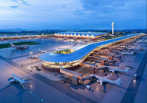 Artist's impression of Gia Binh International Airport. This image opens in the lightbox
