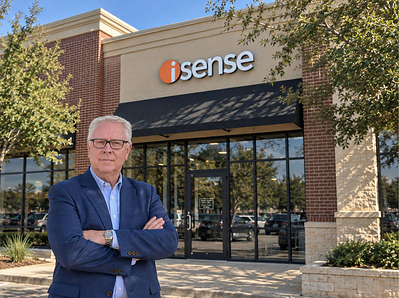 Paul Longman, CEO and Founder of iSense, outside the company's new Plano, Texas, store.