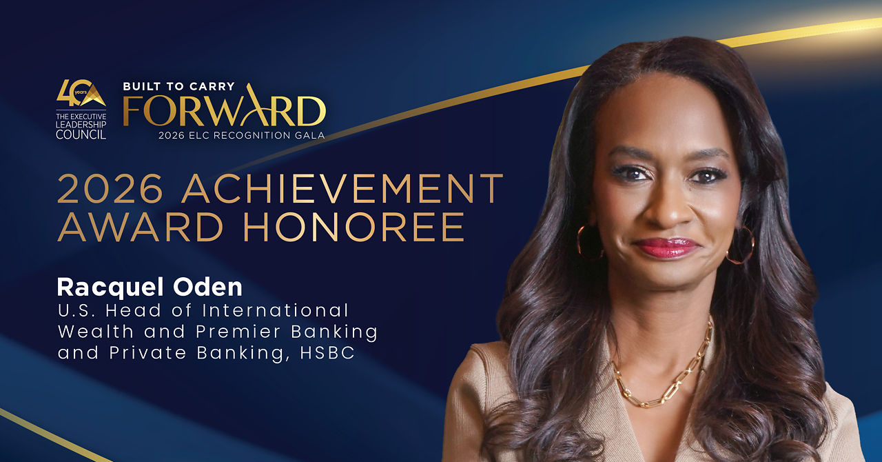 Racquel Oden to Receive The ELC's 2026 Achievement Award for Leadership in Financial Services and Expanding Opportunity