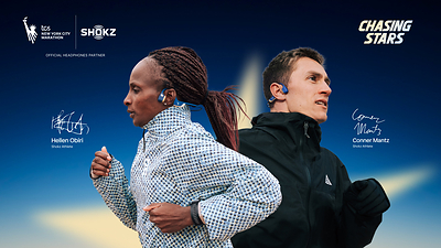 Shokz athletes Hellen Obiri and Conner Mantz are featured in Shokz’s 2026 TCS New York City Marathon campaign as the brand returns for its second year as the Official Headphones Partner.