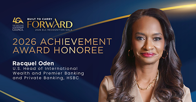 Racquel Oden to Receive The ELC's 2026 Achievement Award for Leadership in Financial Services and Expanding Opportunity