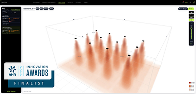 0EffectiV's SelectiV, a finalist in the 2027 AHR Expo Innovation Awards Software category, enables HVAC engineers to visualize and optimize room air distribution in 3D.