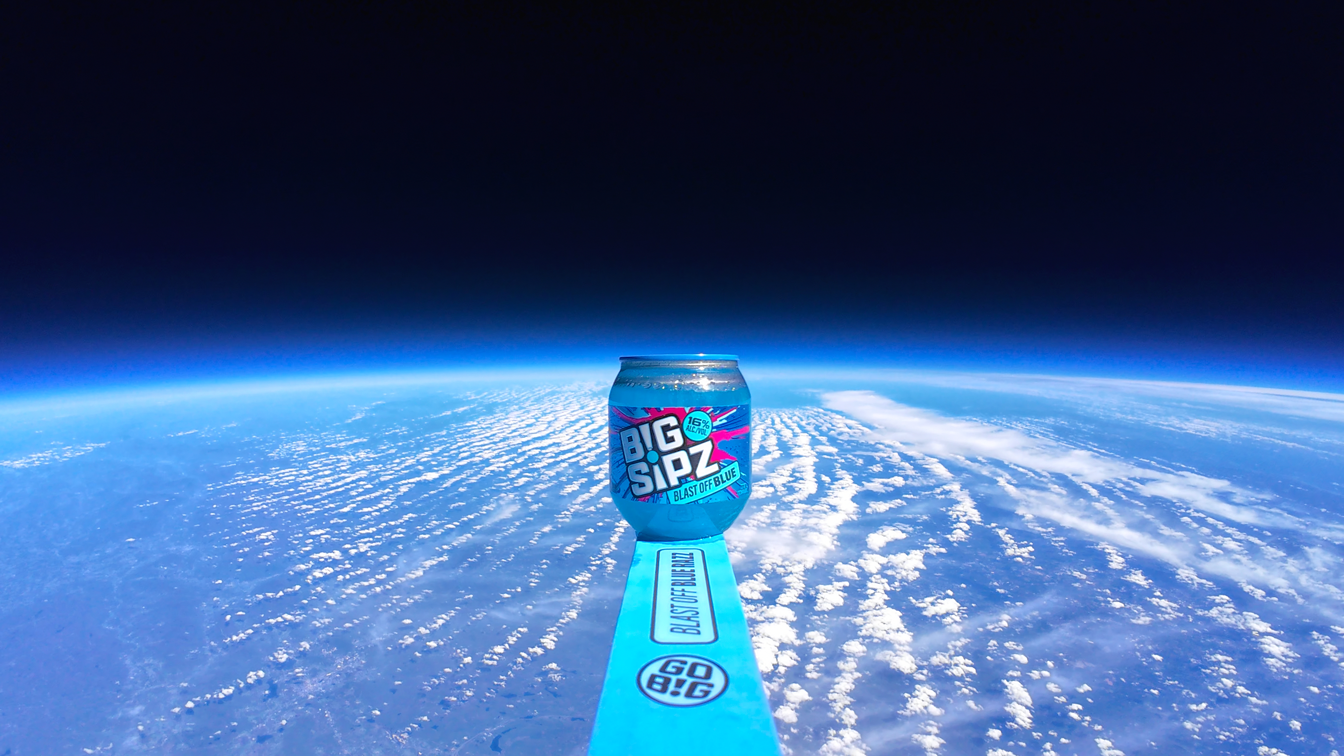 Big Sipz Literally Launches New Flavor Blast Off Blue… To Space