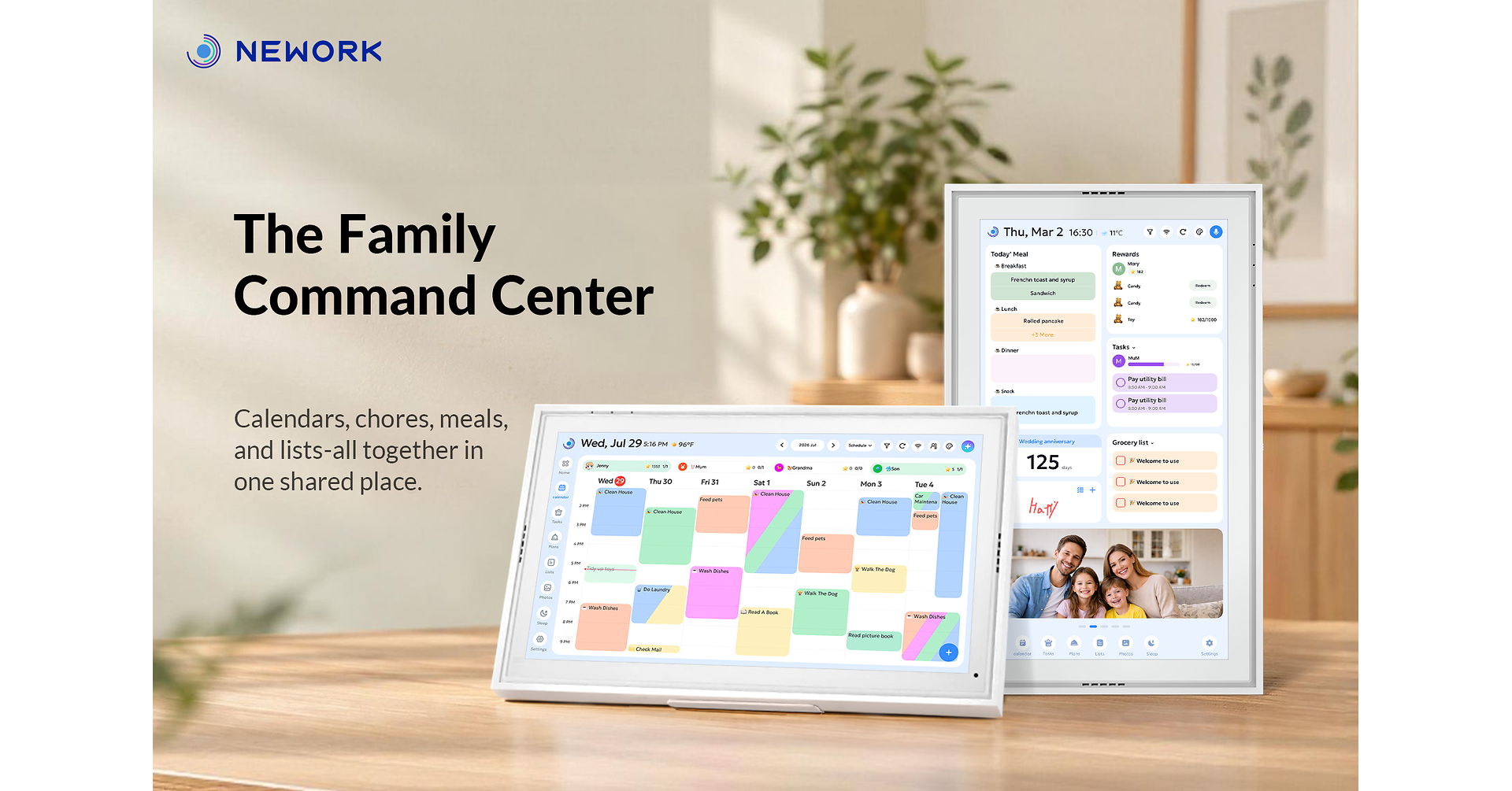 Nework Launches 15.6-Inch Digital Calendar to Help Families Stay Organized Ahead of the Holiday Season
