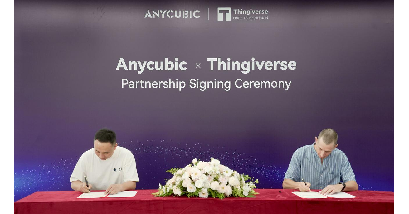 Anycubic and Thingiverse Announce Exclusive Partnership to Expand Access to 3D Models