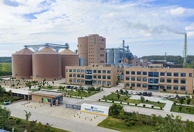Aerial view of the Chunlei Malting Co. malting plant. Photo credit : Malteurop