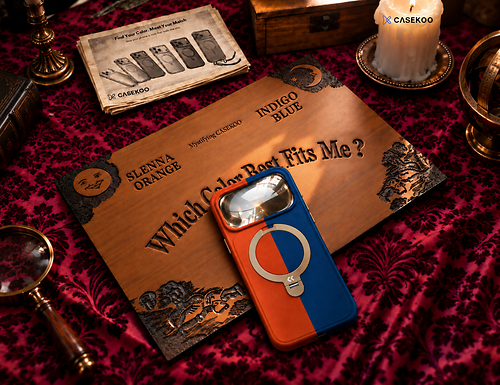 The CASEKOO Halloween Limited-Edition StandKOO Cases in Sienna Orange and Indigo Blue The CASEKOO Halloween Limited-Edition StandKOO Cases in Sienna Orange and Indigo Blue