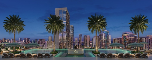 Palm Tree Residences Miami rooftop deck