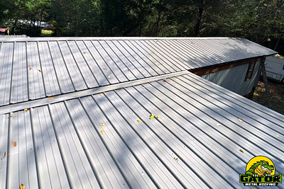 Gator Metal Roofing in the color Galvalume, installed on a South Carolina home.