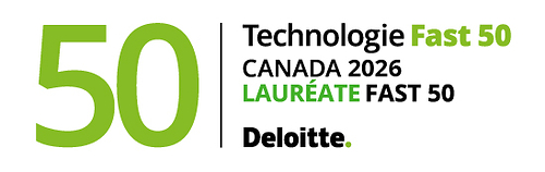 Technologie Fast 50 de Deloitte : lauréate 2026, catégorie Sociétés prometteuses Technologie Fast 50 de Deloitte : lauréate 2026, catégorie Sociétés prometteuses