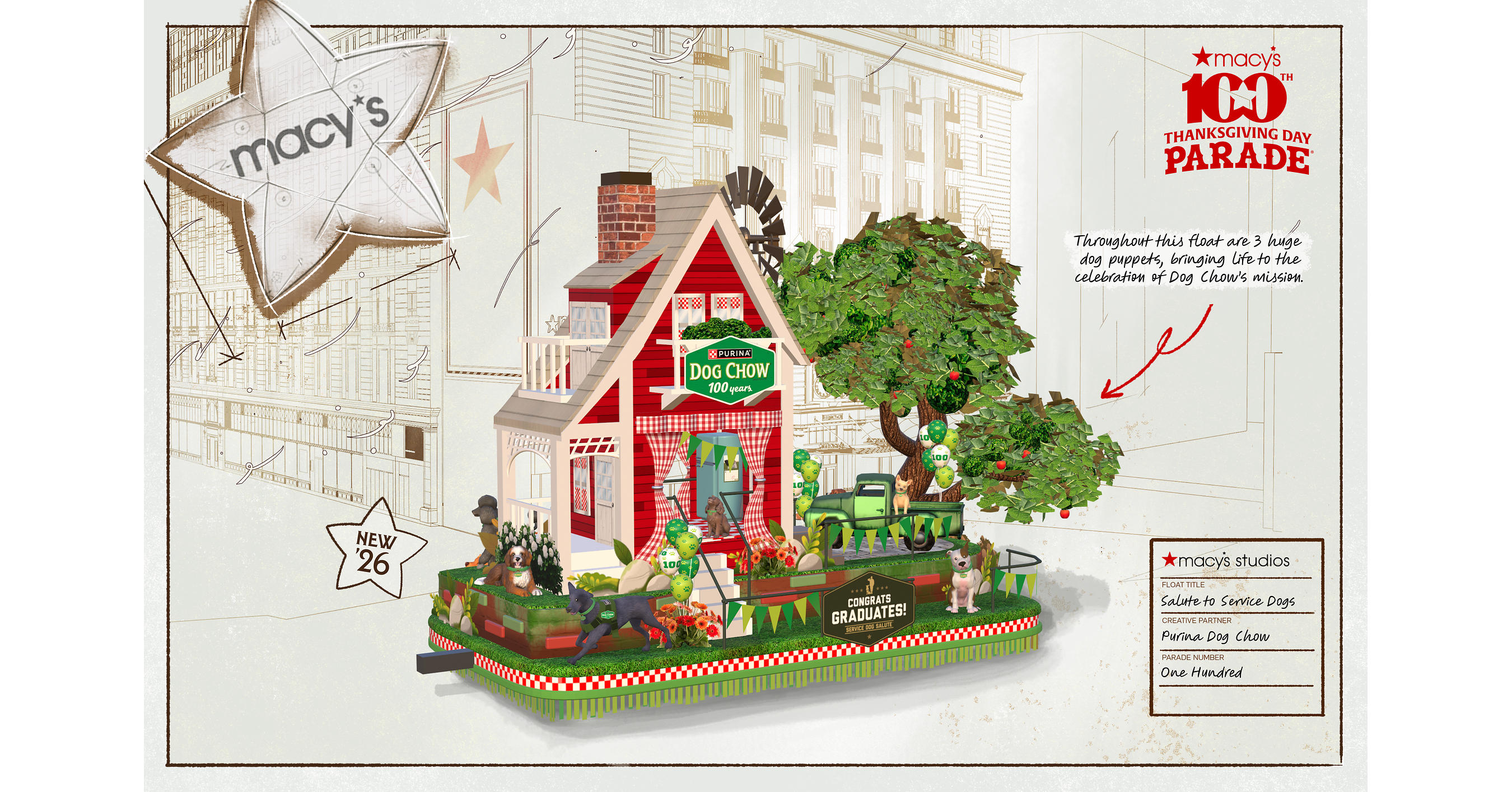 Purina Dog Chow Joins 100th Macy's Thanksgiving Day Parade®