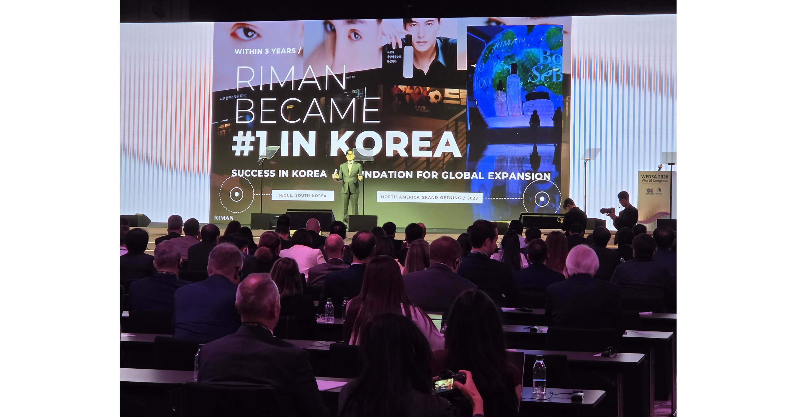 RIMAN fait découvrir l'innovation K-Beauty aux leaders mondiaux de la vente directe lors du congrès mondial de la WFDSA et du RIMAN JEJU EXPERIENCE