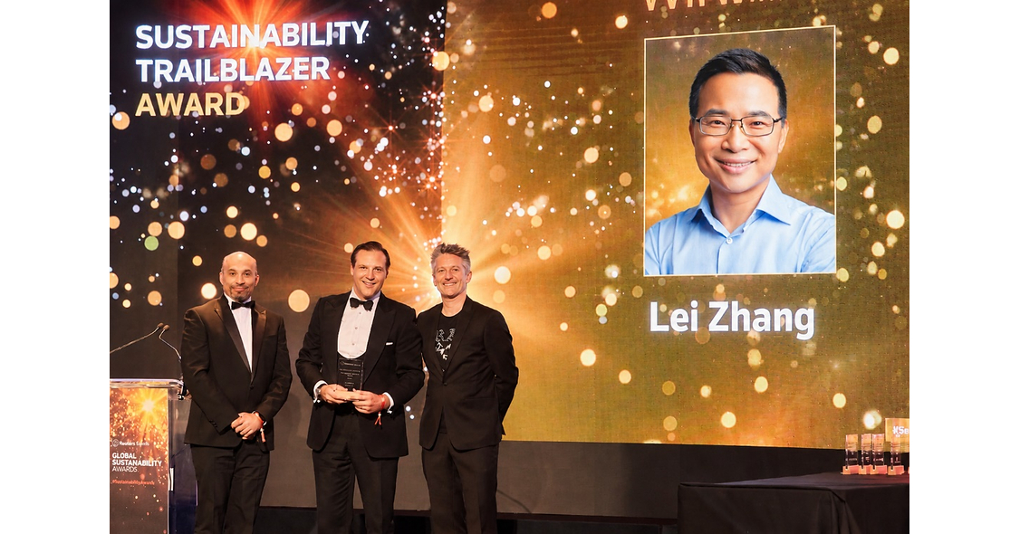 Lei Zhang, fondateur et PDG d'Envision, nommé pionnier du développement durable lors des Reuters Global Sustainability Awards 2026