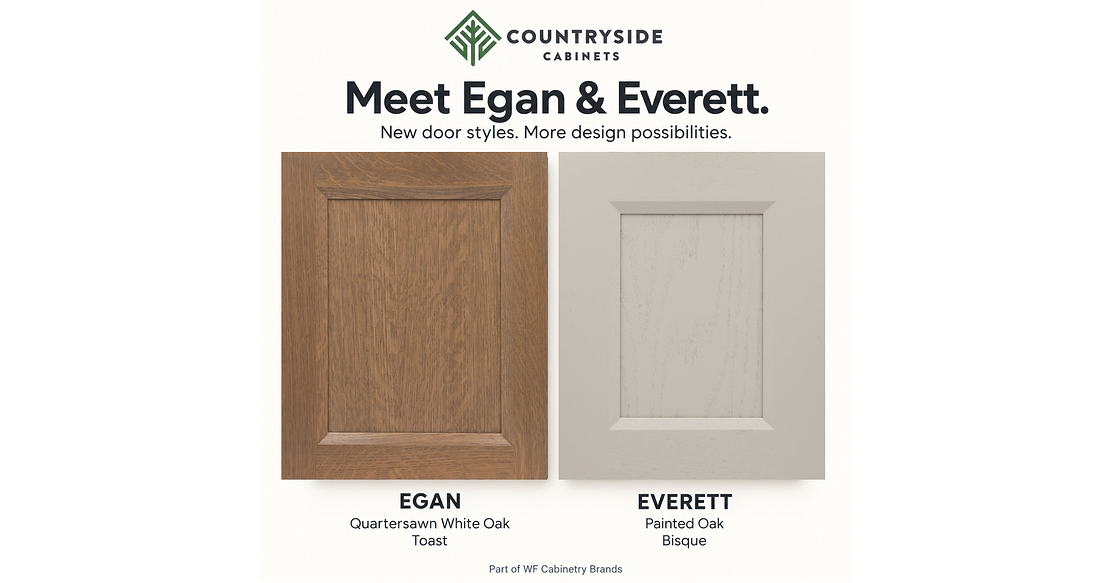 Countryside Cabinets Adds New Door Styles and Oak Options for More Personalized Kitchen Design