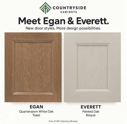 Countryside Cabinets Introduces Two New Door Designs Countryside Cabinets Introduces Two New Door Designs