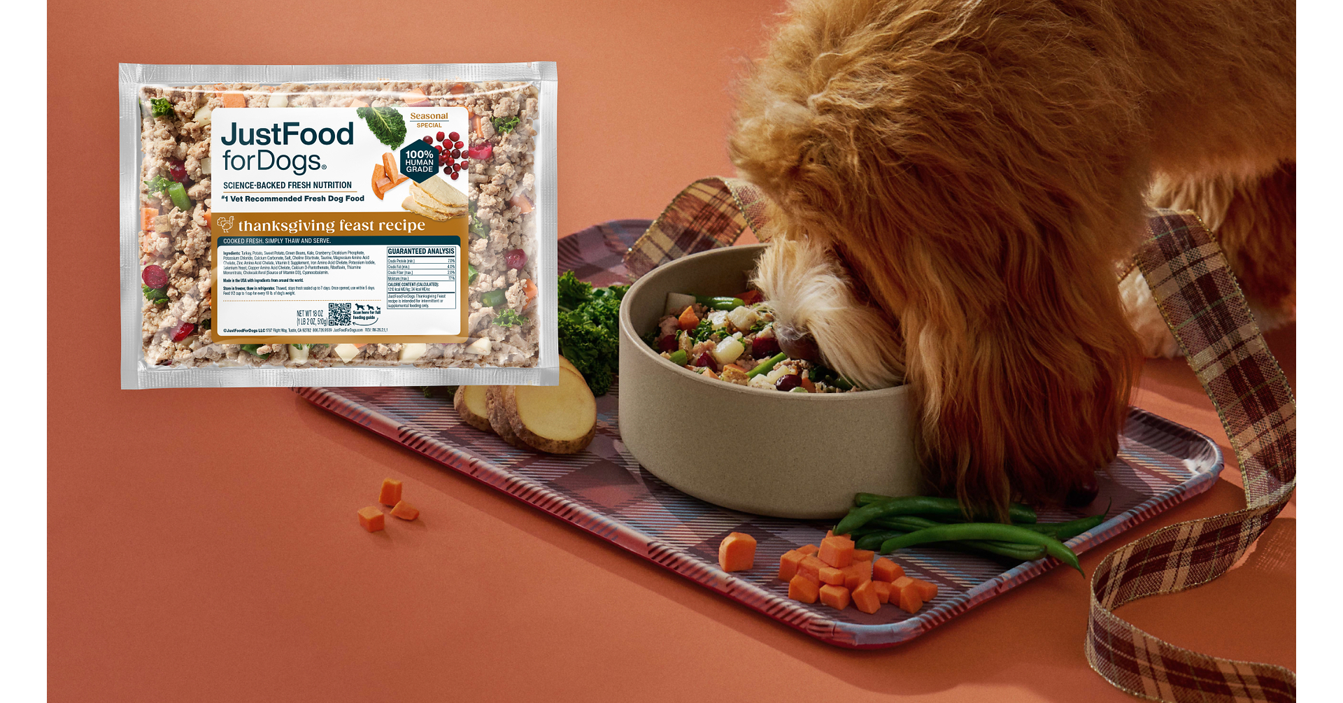 JustFoodForDogs Brings Back Popular Thanksgiving Feast Recipe and Donates 9,000 Meals to Rescue Organizations