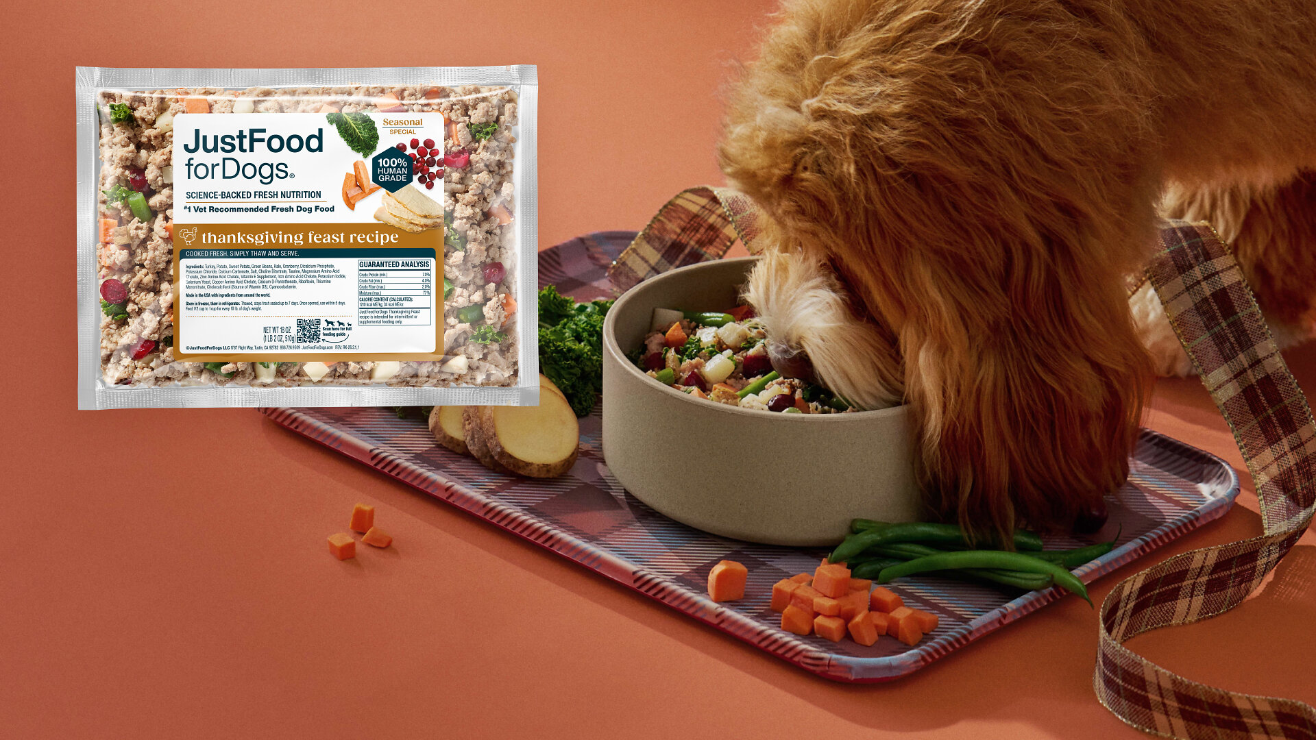 JustFoodForDogs Brings Back Popular Thanksgiving Feast Recip