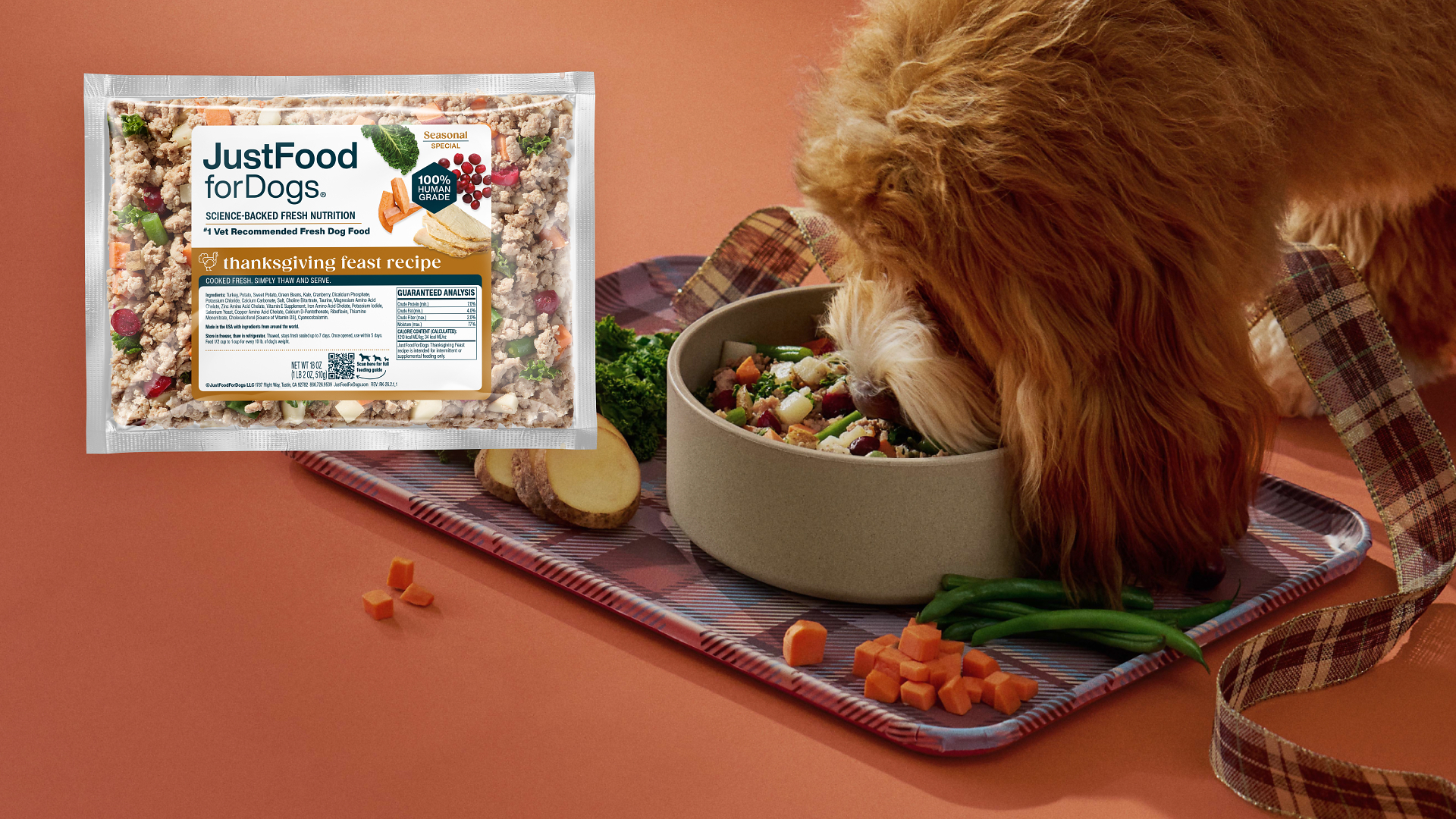 JustFoodForDogs Brings Back Popular Thanksgiving Feast Recipe and Donates 9,000 Meals to Rescue Organizations