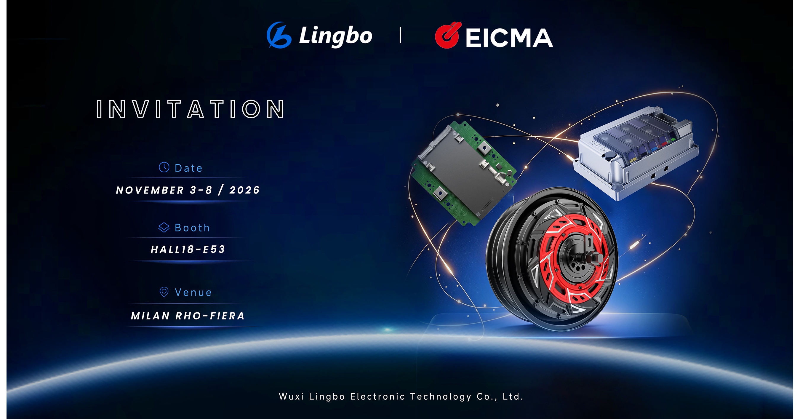 Lingbo pr&auml;sentiert intelligente Elektroantriebssysteme und Antriebsstrangl&ouml;sungen auf der EICMA 2026