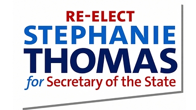 Re-elect Stephanie Thomas Logo