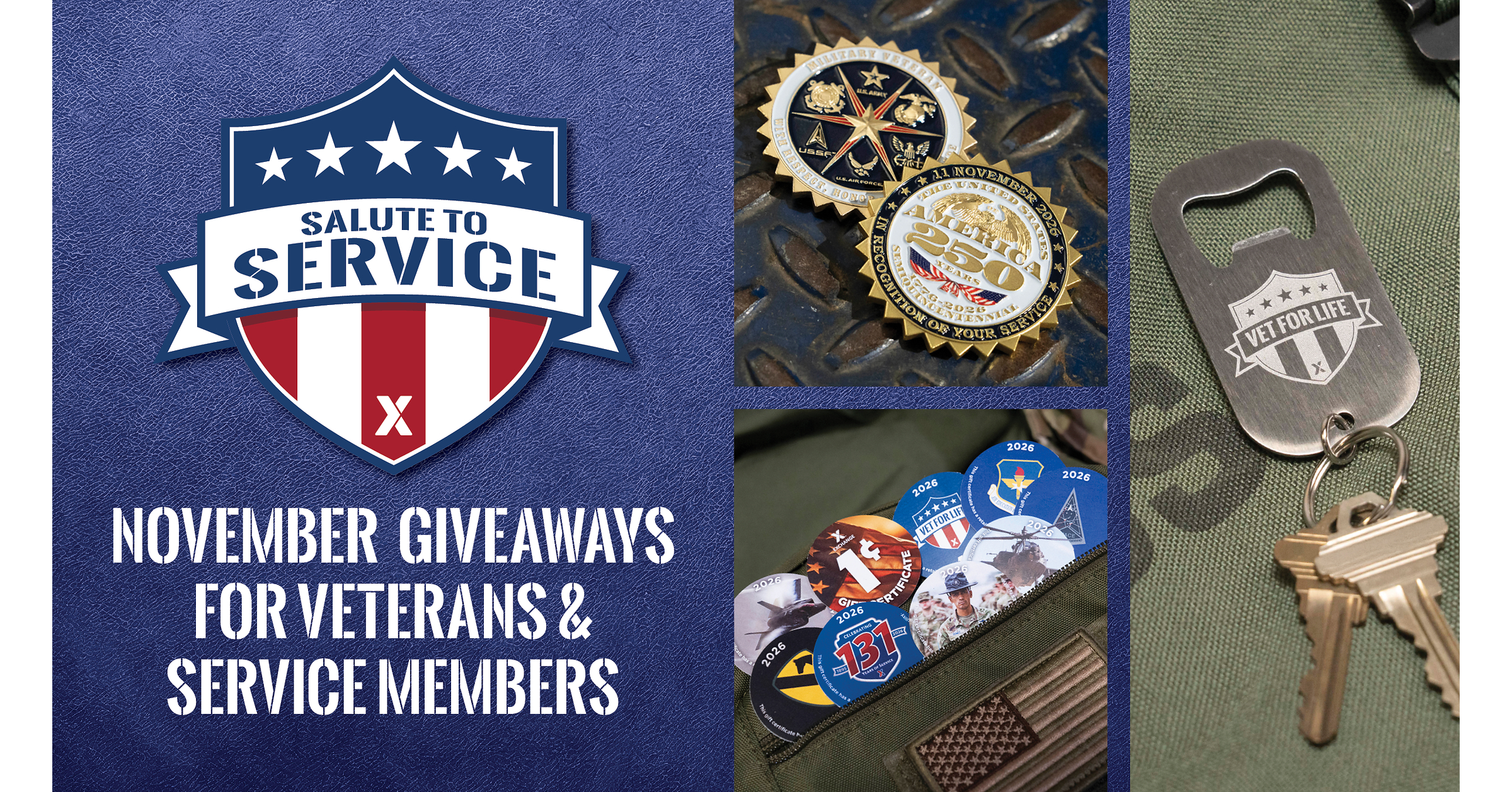 Army & Air Force Exchange Service's Salute to Service Month Returns with Giveaways for Veterans, Service Members