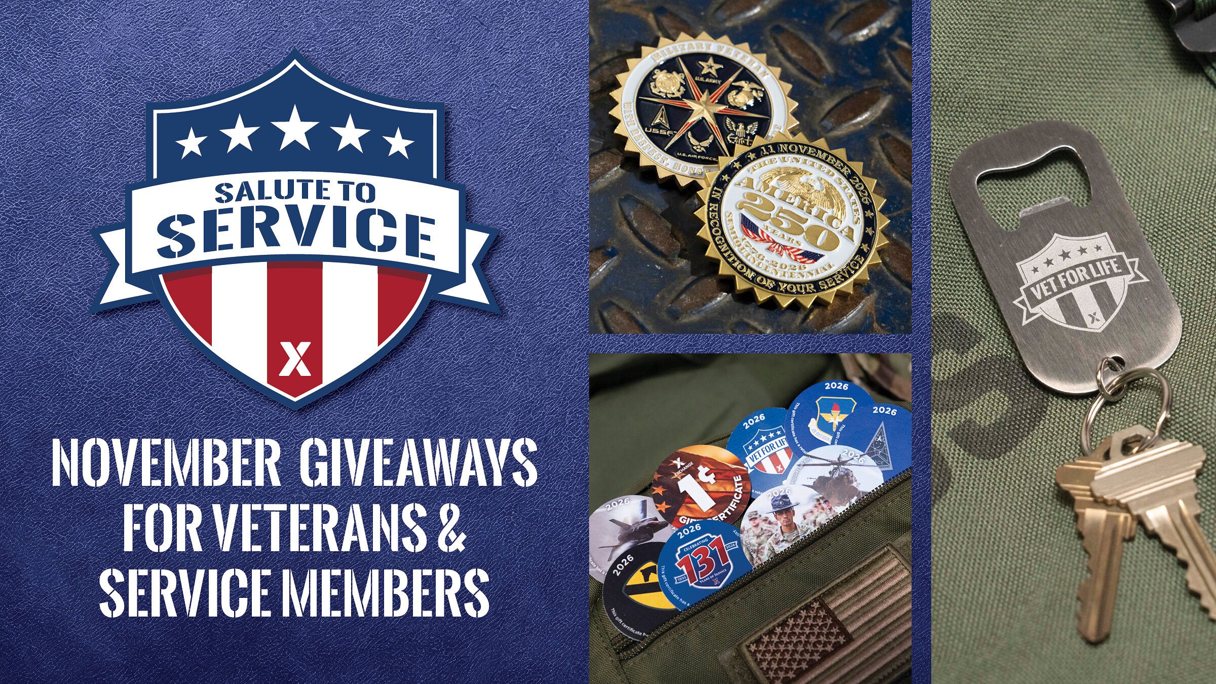 Army & Air Force Exchange Service's Salute to Service Month Returns with Giveaways for Veterans, Service Members miniatura