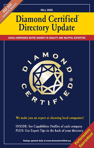 The Fall 2026 Diamond Certified Directory Update features enhanced listings of top rated companies throughout the Greater Bay Area.