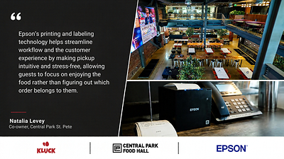 Epson's Point-of-Sale Solutions Bring Streamlined Order Pickup to Multi-Vendor Food Hall in Florida
