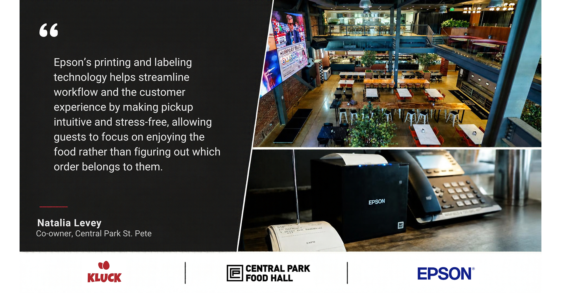 Epson's Point-of-Sale Solutions Bring Streamlined Order Pickup to Multi-Vendor Food Hall in Florida