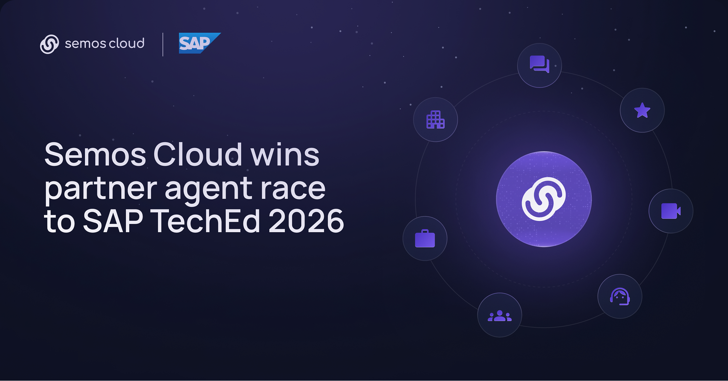 Semos Cloud recognized as a winner of the partner agent race to SAP TechEd 2026 with AI innovation for people and culture