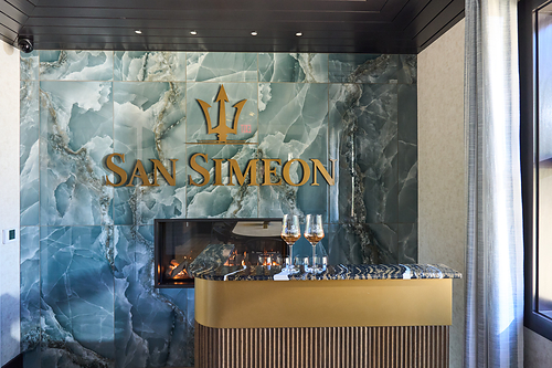 The entry at San Simeon's new estate in Paso Robles The entry at San Simeon's new estate in Paso Robles