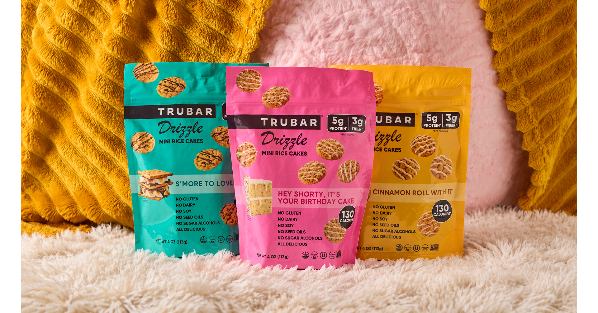 TRUBAR Launches NEW Drizzle Mini Rice Cakes - Its First-Ever Innovation Beyond Protein Bars