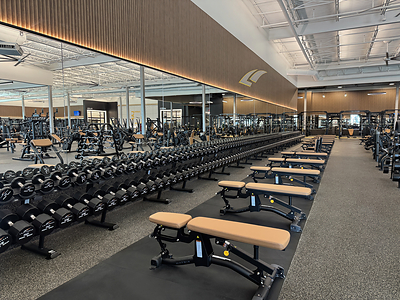The gym floor of the newly opened Tampa E. Fowler club.