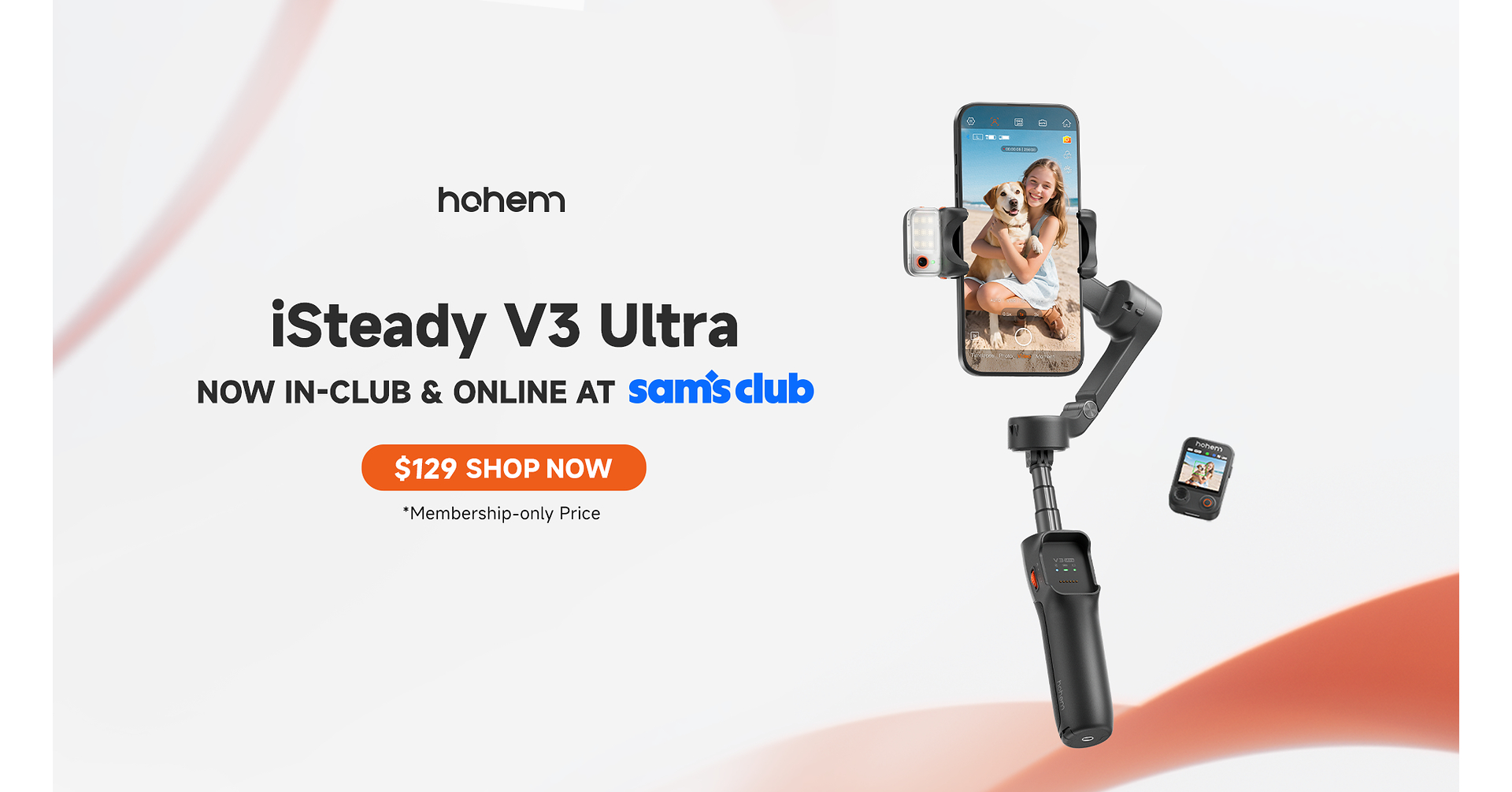 Hohem Expands into Sam's Club with iSteady V3 Ultra AI Tracking Gimbal