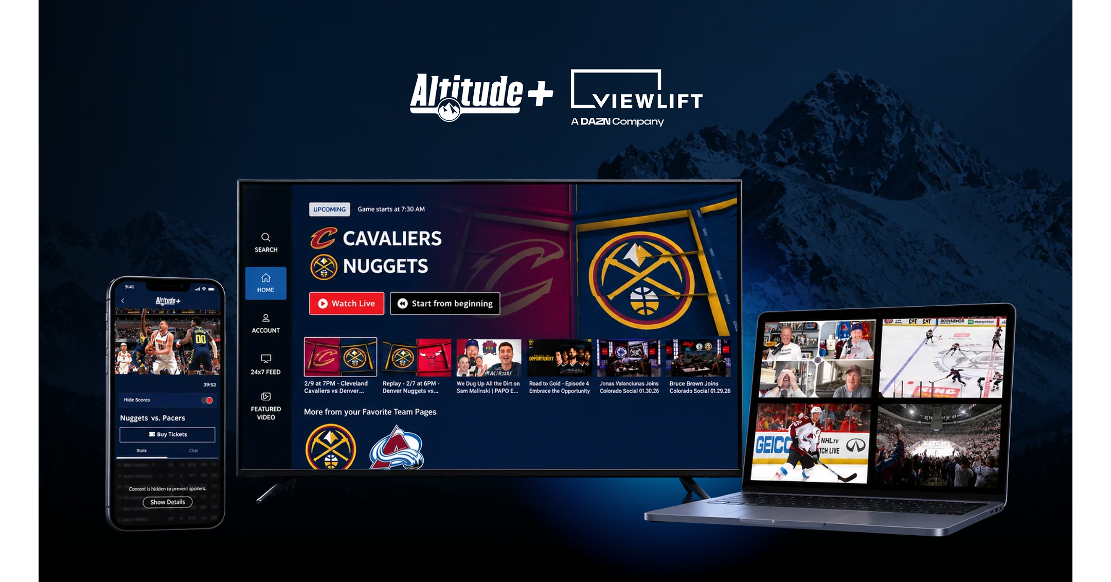 ViewLift and Altitude+ Announce Record Season Growth and Platform Upgrades as NHL and NBA Seasons Get Underway