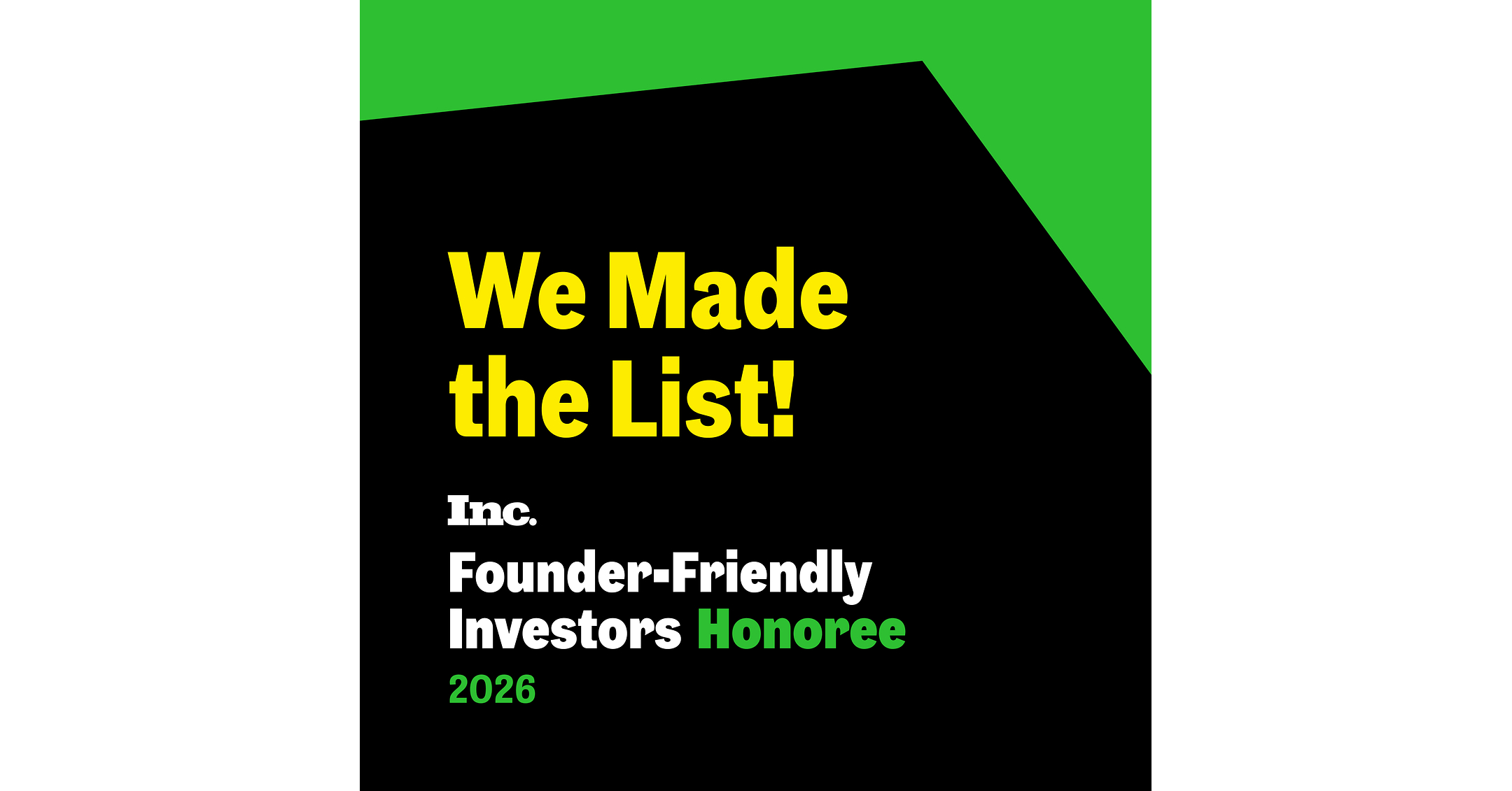 Vesey Street Capital Partners Named to Inc.'s Founder-Friendly Investors List