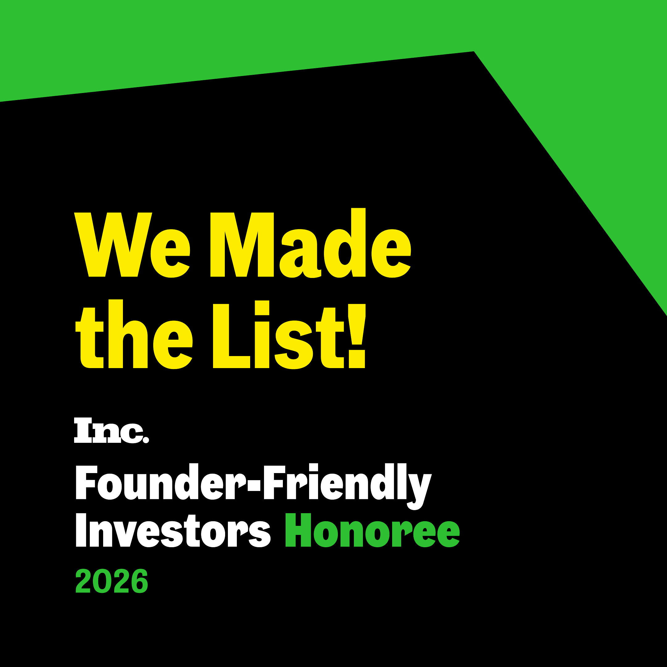 Vesey Street Capital Partners Named to Inc.'s Founder-Friend