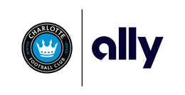 Charlotte FC x Ally Financial partnership logo lockup