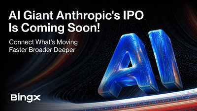 BingX acerca el trading pre-IPO de Anthropic a sus usuarios con su iniciativa "Conecta con lo que mueve el mercado"
