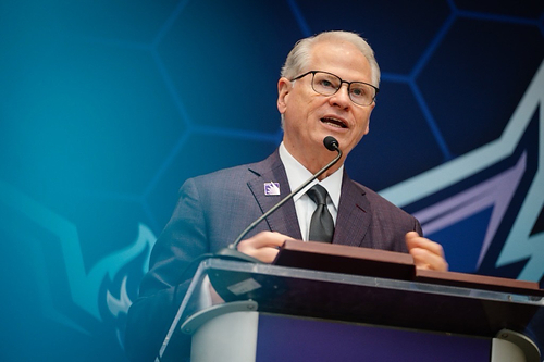 Dr. Devin Stephenson, president of Florida Polytechnic University, was named to the prestigious Florida 500 list for three years in a row. The list recognizes the most influential business leaders across multiple industry sectors in the state. Dr. Devin Stephenson, president of Florida Polytechnic University, was named to the prestigious Florida 500 list for three years in a row. The list recognizes the most influential business leaders across multiple industry sectors in the state.