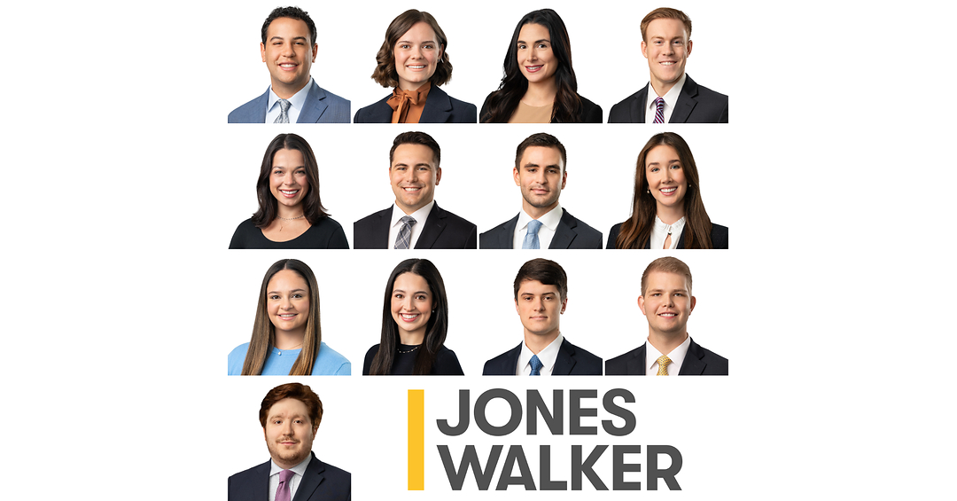 Jones Walker Welcomes 13 Fall Associates