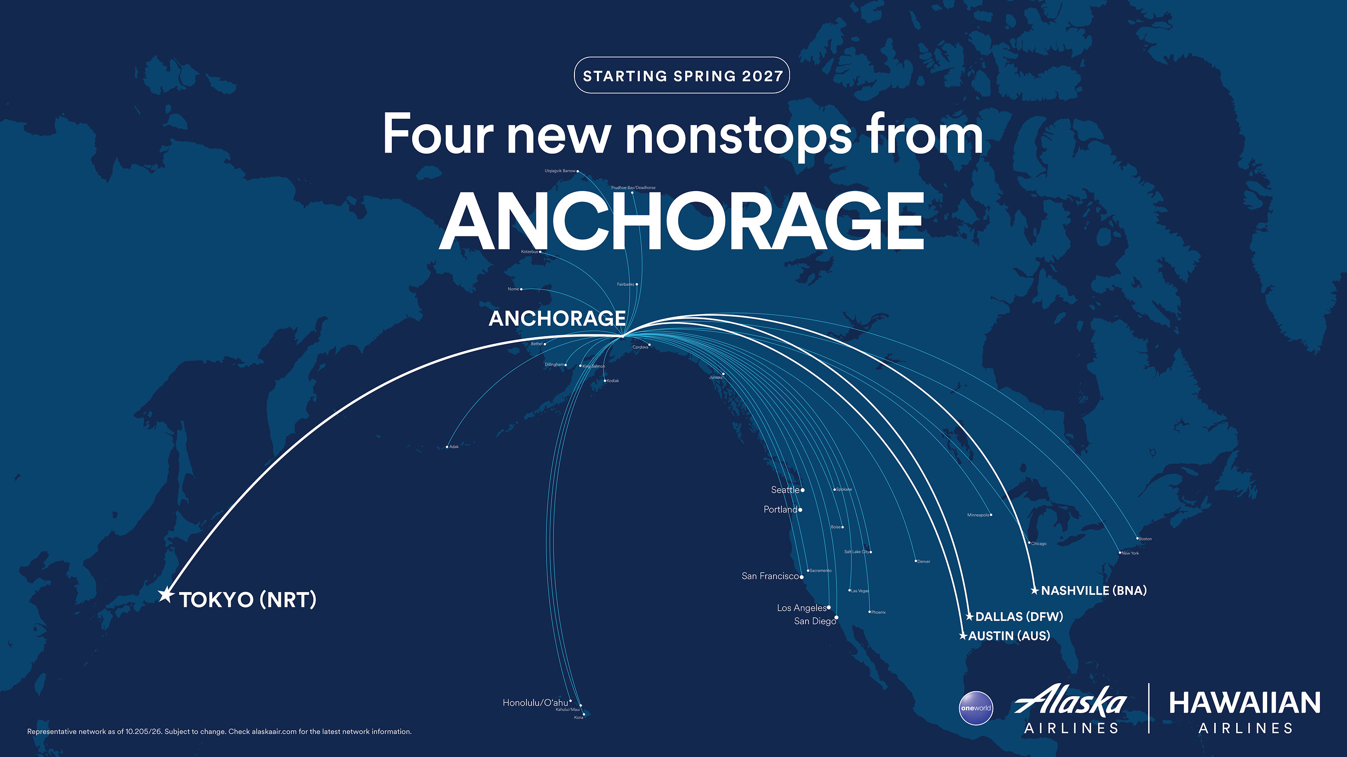 Alaska Airlines to launch nonstop service between Anchorage 