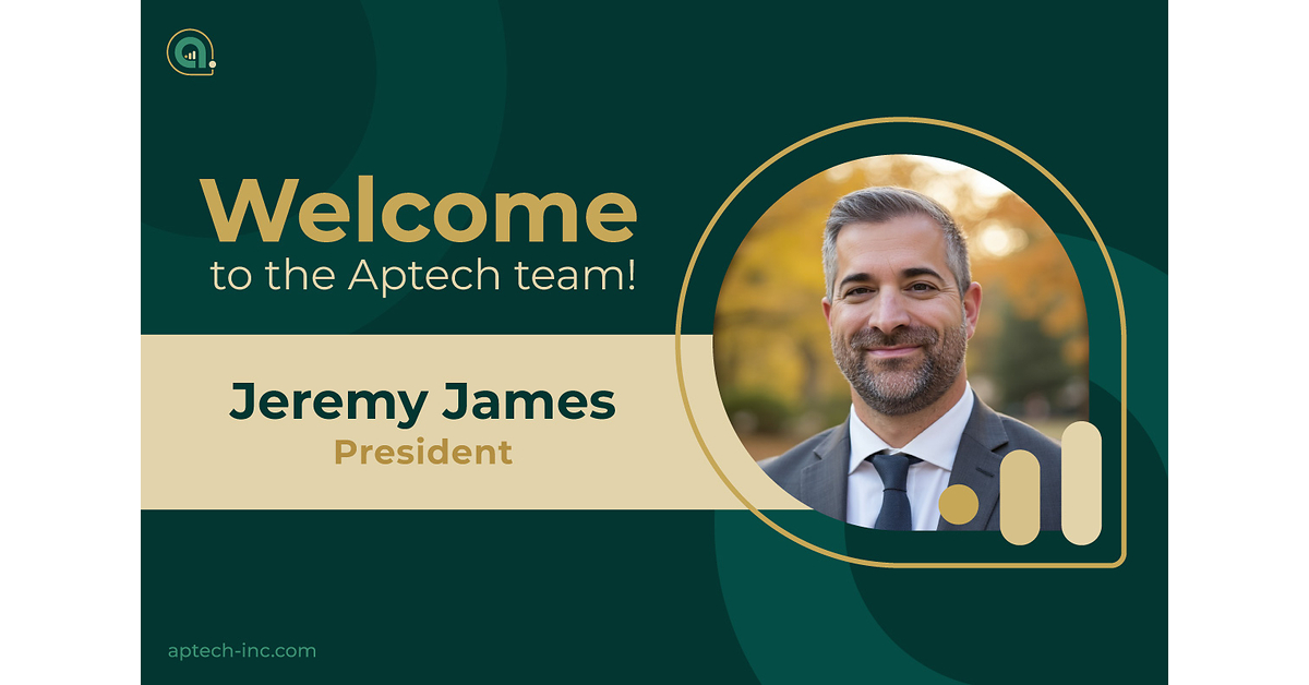 Aptech Appoints Jeremy James as President