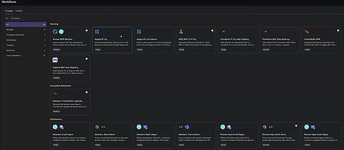 Expanded Salt Workflows close the gap between detection and resolution through automated enforcement, threat containment, and risk remediation across the enterprise Expanded Salt Workflows close the gap between detection and resolution through automated enforcement, threat containment, and risk remediation across the enterprise